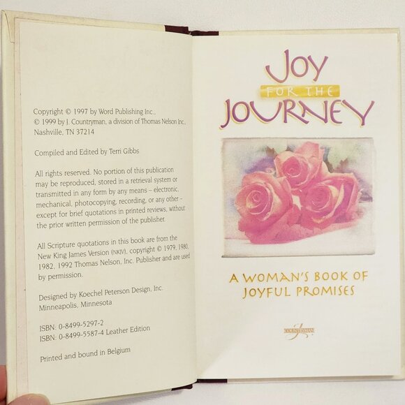 Joy for the Journey: A Woman's Book of Joyful Promises by Terri Gibbs - Picture 2 of 6